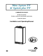 Chaffoteaux & Maury Mira system FF Installation And Operating Manual предпросмотр