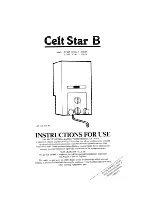 CHAFFOTEAUX Celt Star B 1 F HP GC Instructions For Use предпросмотр