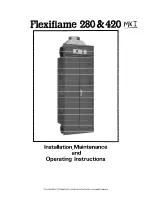 Предварительный просмотр 1 страницы CHAFFOTEAUX Flexiflame 280 Installation Maintenance And Operating Instructions