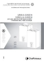 CHAFFOTEAUX SERELIA GREEN 25 Installation And Servicing Instructions предпросмотр