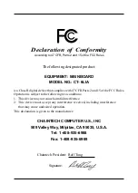 Preview for 1 page of CHAINTECH CT-6LIA Manual