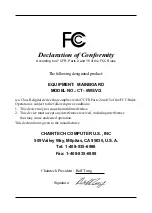 Preview for 1 page of CHAINTECH CT- 6WSV/2 Quick Start Manual