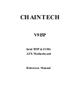 Preview for 1 page of CHAINTECH V915P Reference Manual