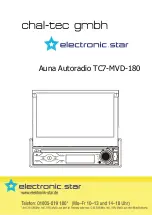 Chal-tec Auna Autoradio TC7-MVD-180 Manual предпросмотр