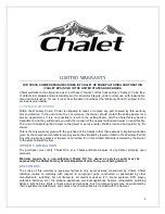 Preview for 3 page of CHALET TAKENA Owner'S Manual