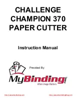 Challenge CHAMPION 370 XG Operator'S Manual предпросмотр