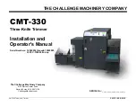 Challenge CMT 330 Installation And Operator'S Manual предпросмотр