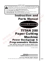 Предварительный просмотр 2 страницы Challenge Titan 200 Instructions And Parts Manual