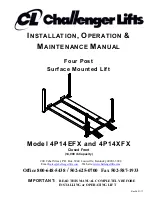 Challenger Lifts 4P14 Series Installation, Operation & Maintenance Manual предпросмотр