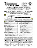 Challenger 9000M SERIES Installation And Owner'S Manual preview