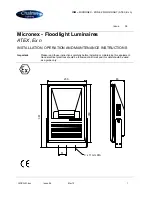 Chalmit lighting Micronex 70W HPS Installation, Operation And Maintenance Instructions preview