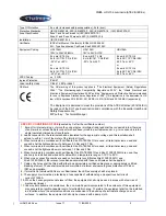 Предварительный просмотр 2 страницы Chalmit HDL106 Series Installation, Operation And Maintenance Instructions