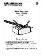 Предварительный просмотр 1 страницы Chamberlain 1270LMC 1/2 HP Owner'S Manual