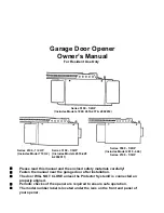 Chamberlain 2100 - 1/3HP Series Owner'S Manual preview