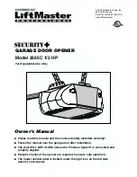 Chamberlain 2565C 1/2 HP Owner'S Manual preview