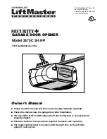 Preview for 1 page of Chamberlain 2575C Owner'S Manual