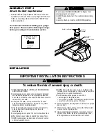 Preview for 7 page of Chamberlain 2580C 1/2 HP Owner'S Manual