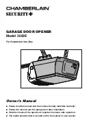 Chamberlain 3000E Owner'S Manual preview