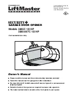 Preview for 1 page of Chamberlain 3265C 1/2 HP Owner'S Manual