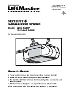 Chamberlain 3280 1/2 HP Owner'S Manual preview