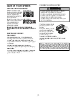 Preview for 28 page of Chamberlain 3280 1/2 HP Owner'S Manual