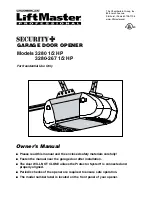 Chamberlain 3280-267 1/2 HP Owner'S Manual preview