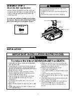 Предварительный просмотр 7 страницы Chamberlain 3280-267C 1/2 HP Owner'S Manual