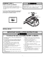 Preview for 7 page of Chamberlain 3585 3/4 Owner'S Manual