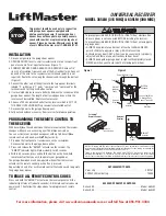 Предварительный просмотр 1 страницы Chamberlain 365LM Manual