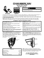 Preview for 1 page of Chamberlain 40 User Manual