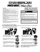 Chamberlain 940C Security+ User Manual preview