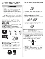 Chamberlain 950EV Quick Start Manual preview