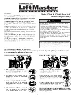 Chamberlain 976LM Security+ User Manual preview
