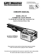 Chamberlain ATS 211 Owner'S Manual preview