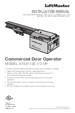 Chamberlain ATS 2113X 1/2 HP Installation Manual preview