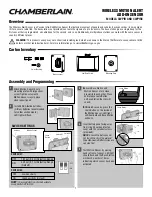 Preview for 1 page of Chamberlain CWPIPR Manual