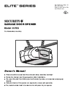 Предварительный просмотр 1 страницы Chamberlain Elite 3575S Owner'S Manual