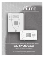 Preview for 1 page of Chamberlain Elite EL25G Installation Manual