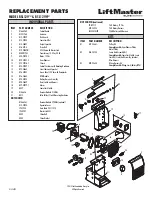 Preview for 2 page of Chamberlain Elite RSL12V Replacement Parts