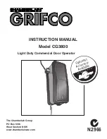 Chamberlain Grifco CG3800 Instruction Manual preview