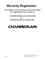 Preview for 20 page of Chamberlain HandyLift Deluxe CR650EVO Installation And Operating Instructions Manual