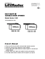 Chamberlain LiftMaster 1345 Owner'S Manual preview