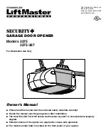 Chamberlain LIFTMASTER 3275 Owner'S Manual предпросмотр