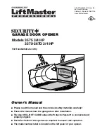 Chamberlain LiftMaster 3575 Owner'S Manual preview
