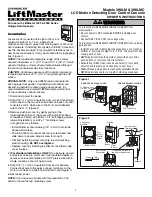 Chamberlain LiftMaster 398LM Owner'S Instructions предпросмотр