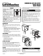 Chamberlain LiftMaster 466LM Owner'S Manual preview