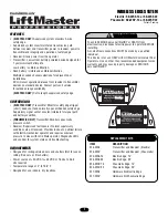 Chamberlain LiftMaster 50-WSE-14 Manual preview