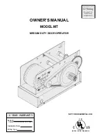 Предварительный просмотр 1 страницы Chamberlain Liftmaster BMT5011 Owner'S Manual