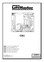 Chamberlain LiftMaster CB1 Quick Start Manual предпросмотр