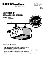 Chamberlain LiftMaster Elite Security+ 3850 Owner'S Manual preview